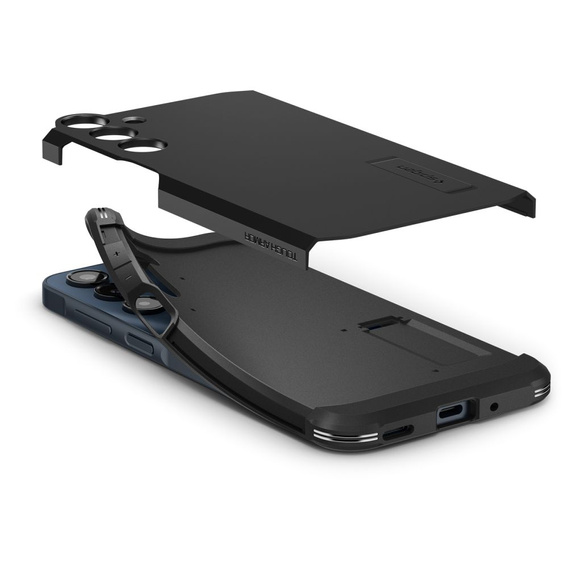 Spigen case for Samsung Galaxy A56 5G, Tough Armor Mag MagSafe, black + 9H Tempered Glass