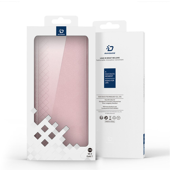 Case Dux Ducis for Samsung Galaxy Z Fold7 5G, Bril, pink