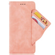 Flip case for Honor 70 5G, Card Slot, pink