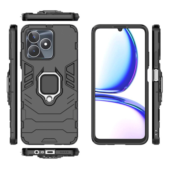 Case for Realme C53 4G, Kickstand Ring, black