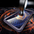 Case for Samsung Galaxy A36 / Samsung Galaxy A56, Shockproof, with glass, for MagSafe, purple