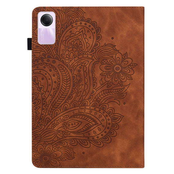 Flap case for Xiaomi Redmi Pad SE 11", flower, brown