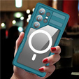 Waterproof case for Samsung Galaxy S24 Ultra, Redpepper, for MagSafe, blue