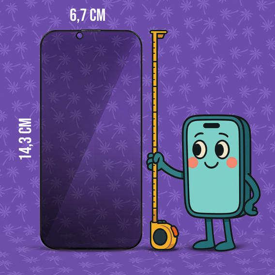 Shy Palm Privacy Tempered Glass for iPhone 13 Pro Max