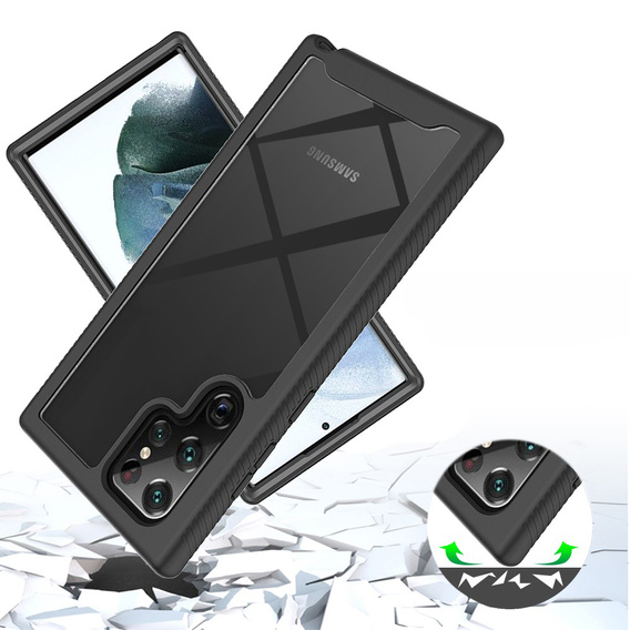Case for Samsung Galaxy S22 Ultra 5G, Shockproof, with film, blue