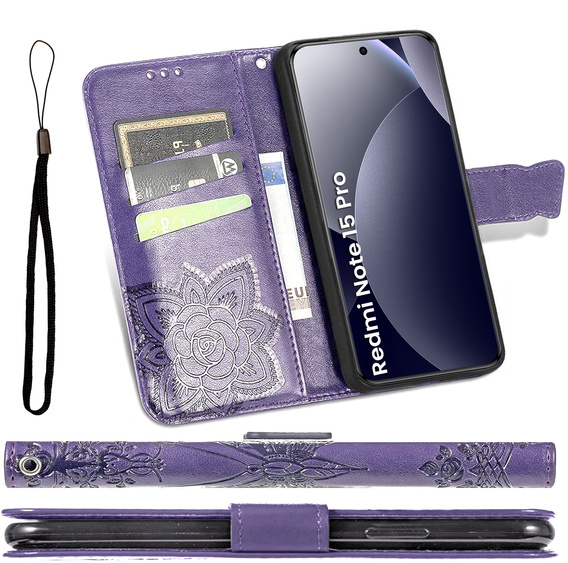 Butterfly flip case for Xiaomi Redmi Note 15 5G / Poco M8 5G