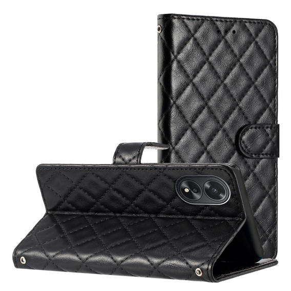 Flip case for Oppo A38 4G / Oppo A18 4G, Wallet, BINFEN COLOR, black