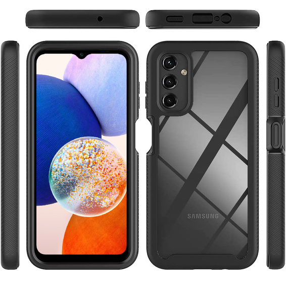 Case for Samsung Galaxy A14 4G/5G, Shockproof, with film, black