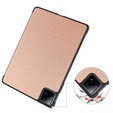 Case for Xiaomi Pad 6S Pro 12.4, Smartcase, pink rose gold