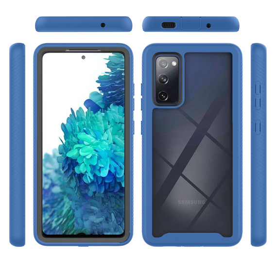 Case for Samsung Galaxy S20 FE, Shockproof, with film, dark blue
