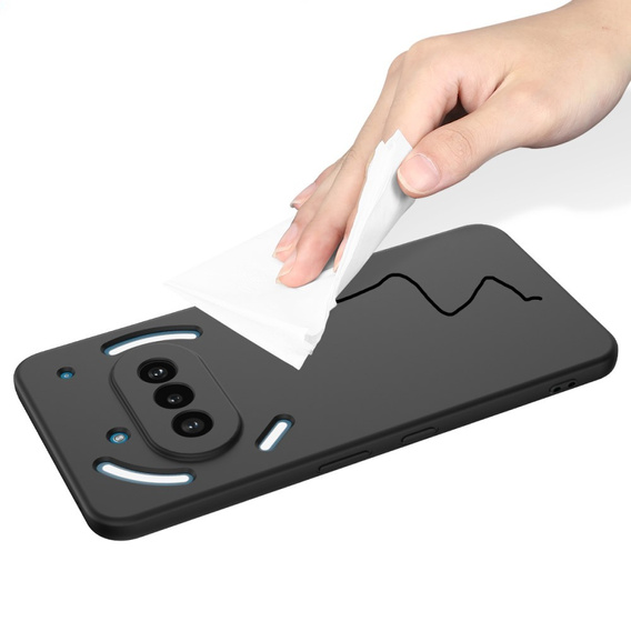 Case for Nothing Phone 3a, Silicone Lite, black