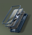Armored case for Samsung Galaxy S25+ Plus, Dexnor Full Body (Two Frames), dark blue