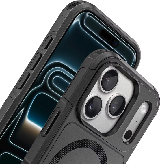 MagForce case for iPhone 17 Pro, for MagSafe, armoured, black