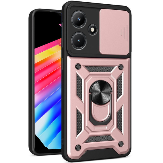 Case for Infinix Hot 30i, CamShield Slide, pink rose gold