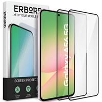 2x Tempered Glass ERBORD 3D for Samsung Galaxy A56 5G full display