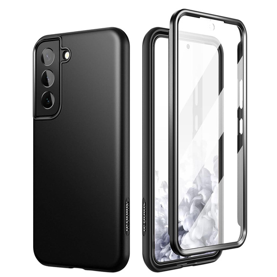 Case for Samsung Galaxy S22+ Plus, Suritch Full Body, black