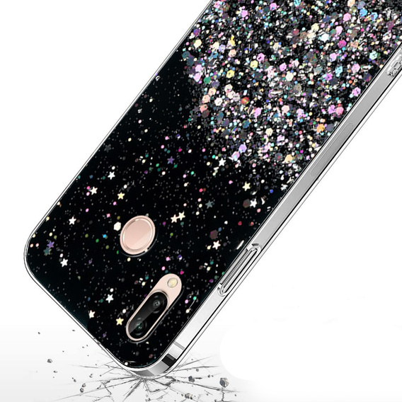 Case for Huawei P20 Lite, Glittery, black