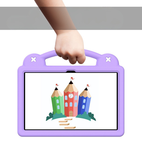 Children's case for T Tablet 5G, Cute Patterns, with stand, purple