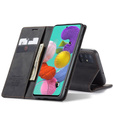 CASEME case for Samsung Galaxy A51, Leather Wallet Case, black