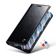 CASEME flip case for Samsung Galaxy S21, Waxy Textublack, black