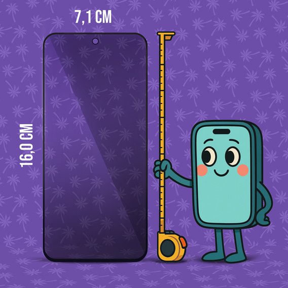 Shy Palm Privacy Tempered Glass for Motorola Moto G35 5G