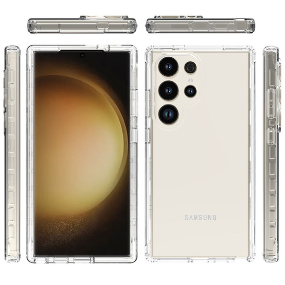 Case for Samsung Galaxy S24 Ultra, Shockproof, with film, transparent