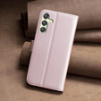 Flip case for Samsung Galaxy A25 5G, BINFEN Wallet, rose gold + 9H glass