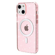 Case for iPhone 14, Dropproof MagSafe Glitter, pink