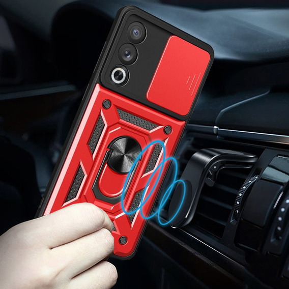 Case for Oppo A80, CamShield Slide, red