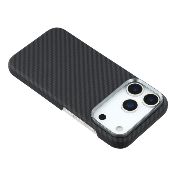 Case for iPhone 17 Pro Max, Carbon Fiber, for MagSafe, black