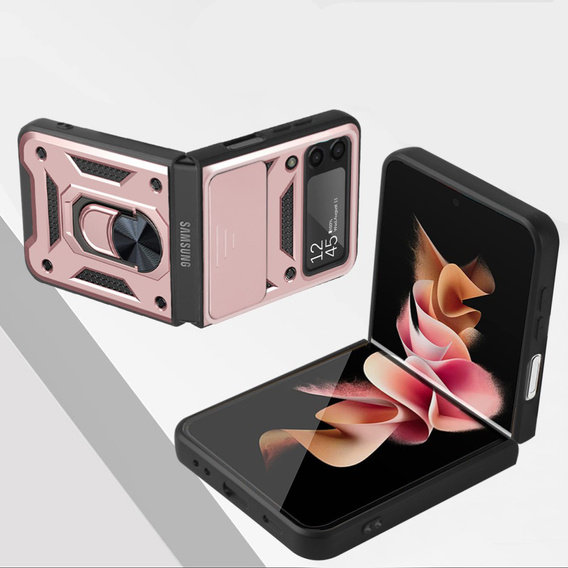 Case for Samsung Galaxy Z Flip 4 5G, CamShield Slide, pink