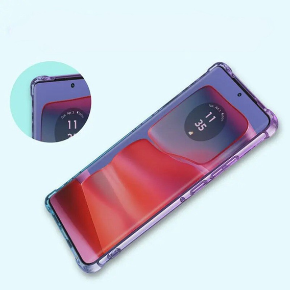 Case for Motorola Edge 50 Ultra, Gradient Dropproof, Purple / blue