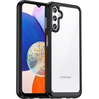 Case for Samsung Galaxy A14 4G/5G, Fusion Hybrid, transparent / black