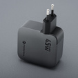 Forcell F-Energy 45W GaN mains charger with USB-C cable