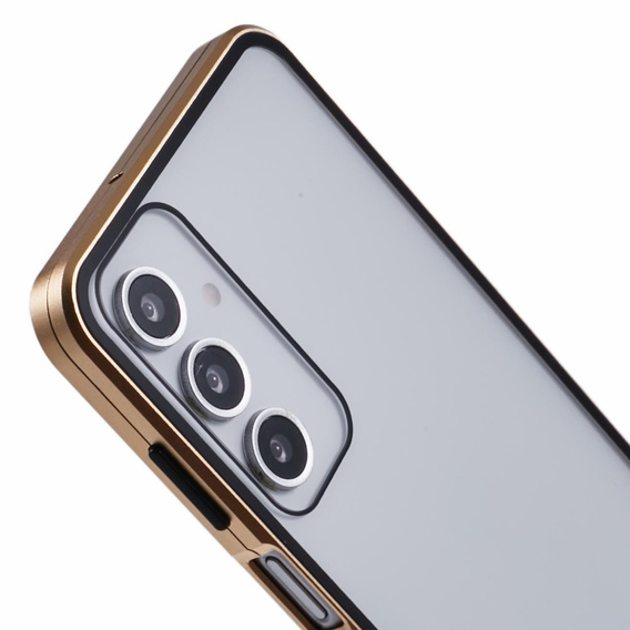 Case for Samsung Galaxy A16, Magnetic Dual Glass, gold
