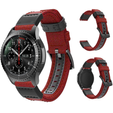 Canvas+Leather strap 20mm - Red