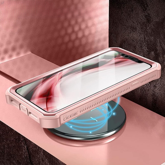 Armored case for iPhone 11, Dexnor Full Body, pink rose gold