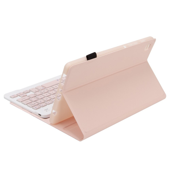 Case + keyboard Samsung Galaxy Tab A7 Lite 8.7 T220 / 225, pink rose gold