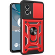Case for Motorola Moto G53 5G, CamShield Slide, red