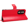 Flip case for Honor 70 5G, Crazy Horse Wallet, red