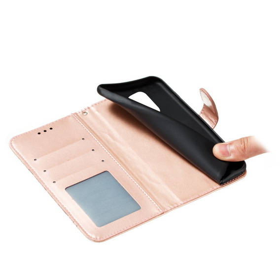 Flip case for Xiaomi Redmi Note 9s/ 9 Pro, Mandala Flower, pink rose gold