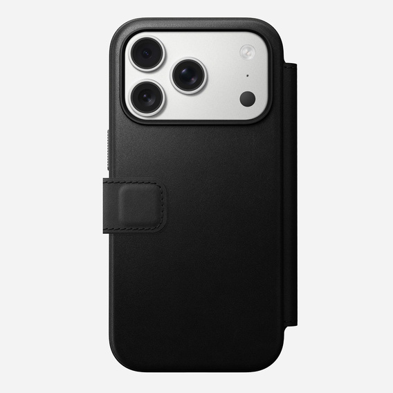 Nomad case for iPhone 17 Pro, Modern Leather Folio, black