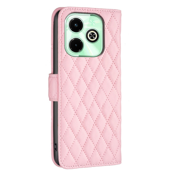 Flip case for Infinix Hot 40i, Wallet, BINFEN COLOR, pink