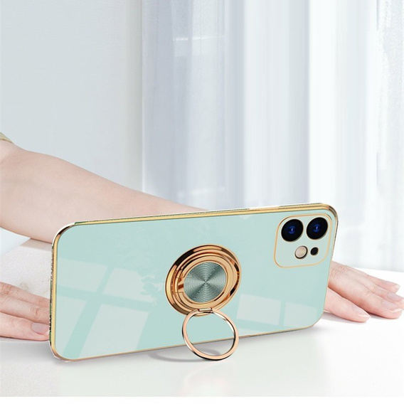 Case for iPhone 12, Electro Ring, mint
