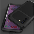 Love Mei Case for Samsung Galaxy S21, armored with glass, black