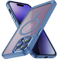 Case for iPhone 14 Pro, ERBORD Impact Guard, MagSafe, blue