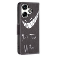 Flip case for Infinix Hot 30, Wallet, Don't Touch My Phone, black
