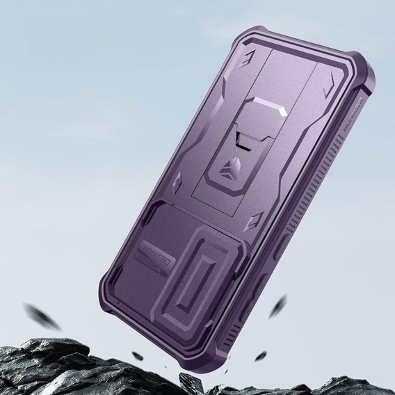 Armored case for Samsung Galaxy S24, Dexnor Full Body (Two Frames), purple