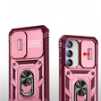 Case for Samsung Galaxy S23, CamShield Slide, pink / red