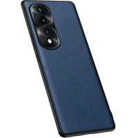 Leather case for Honor 70 5G, leather hybrid, blue